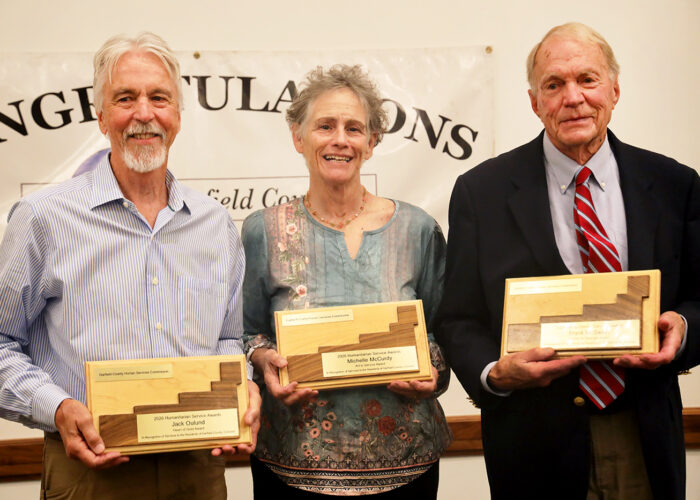 9-14-26-hsa-15 Jack Oulundd, Michelle McCurdy, and Frank McSwain at the Humanitarin Awards in Glenwood Springs, CO.