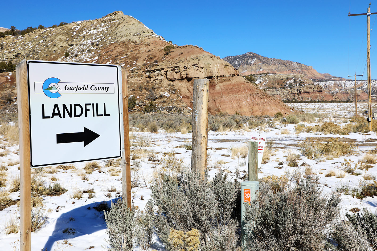 landfill signage
