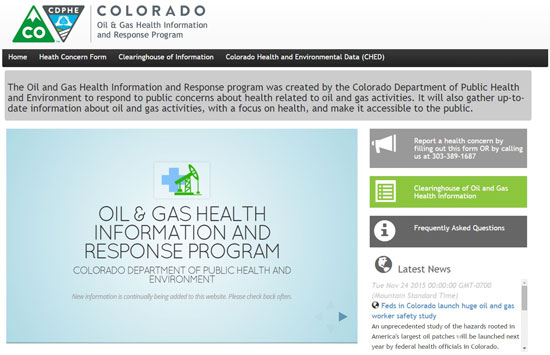 cdphe website