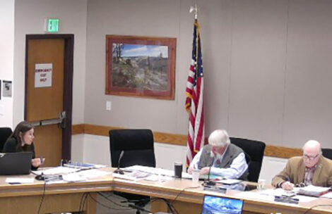 Garfield County Attorney Heather Beattie discusses 1041 regulations with the Board of County Commissioners.