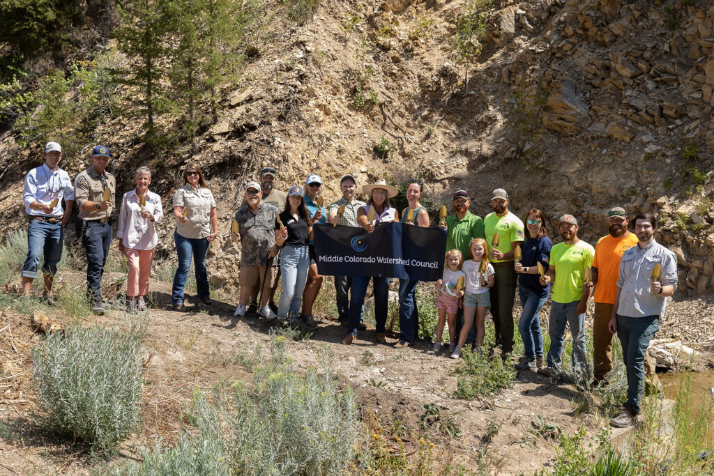 Roan Creek fish barrier project groundbreaking