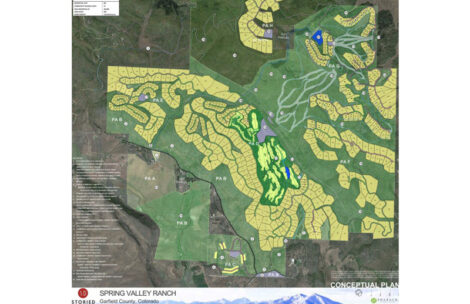 A map of the proposed Springs Valley ranch conceptual plan.