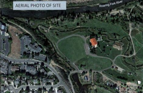 A map view of Spring Creeks Ranch near Carbondale, Colorado.