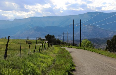 Disputed road near DeBeque, Colorado.