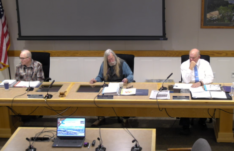 The Garfield County Board of County Commissioners in a meeting in Glenwood Springs.
