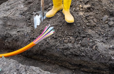 Optical fiber for very high speed internet.