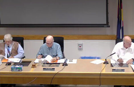 The Garfield County Board of County Commissioners in a recent meeting.
