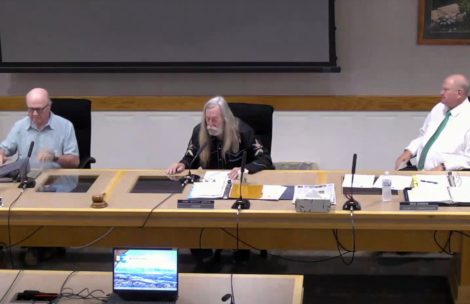 The Garfield County Board of County Commissioners in a meeting on August 13.