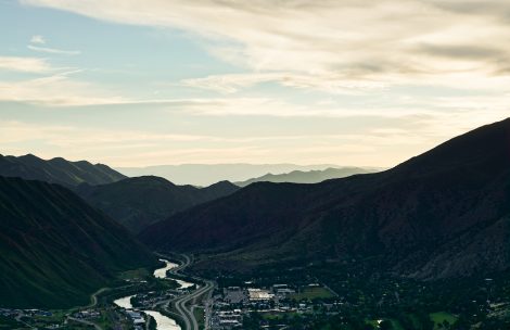Clean air over Glenwood Springs, Colorado