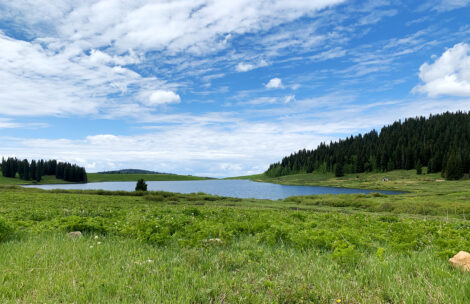 Meadow Lake in the Flattops Wilderness near Rifle, Colorado.