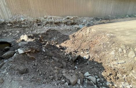 A photo of the damage on Interstate 70 in Glenwood canyon caused by a mudslide.