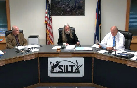The Garfield County Board of County Commissioners discusses signing a Constitution Week proclamation at a remote meeting in Silt.