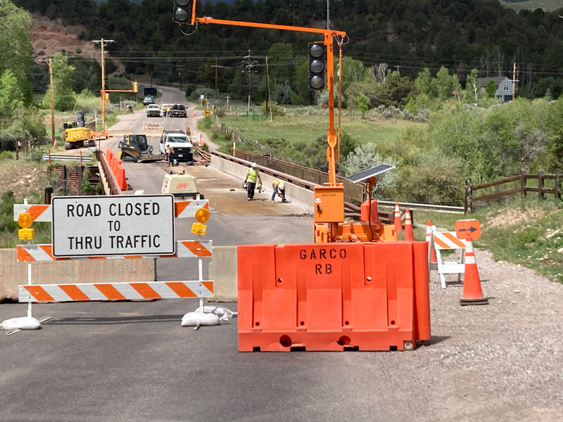 CR 108 Thompson Creek bridge work