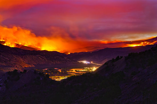 fire in Garfield county