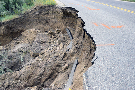 harvey gap road damage